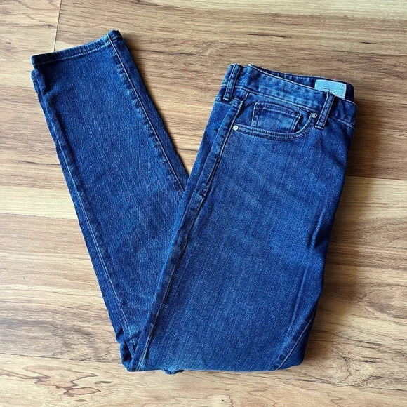 Gap 1969 Always Skinny High Rise Denim Ankle Jeans Size 27 R - Picture 8 of 8